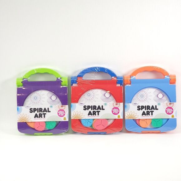 Big Time Toys Spiral Art Drawing Kit for Kids Stencil Set Creative Craft Toy New - Picture 1 of 16